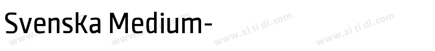 Svenska Medium字体转换